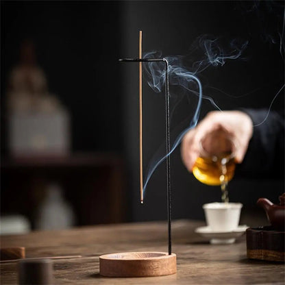Creative Upside Down Incense Burner Incense Stick Holder Wooden Anti - Ash Design Incense stick Meditation Spa Room Home Decor - RELUX.STORE