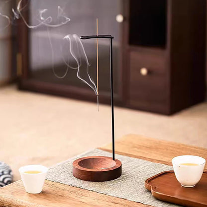 Creative Upside Down Incense Burner Incense Stick Holder Wooden Anti - Ash Design Incense stick Meditation Spa Room Home Decor - RELUX.STORE