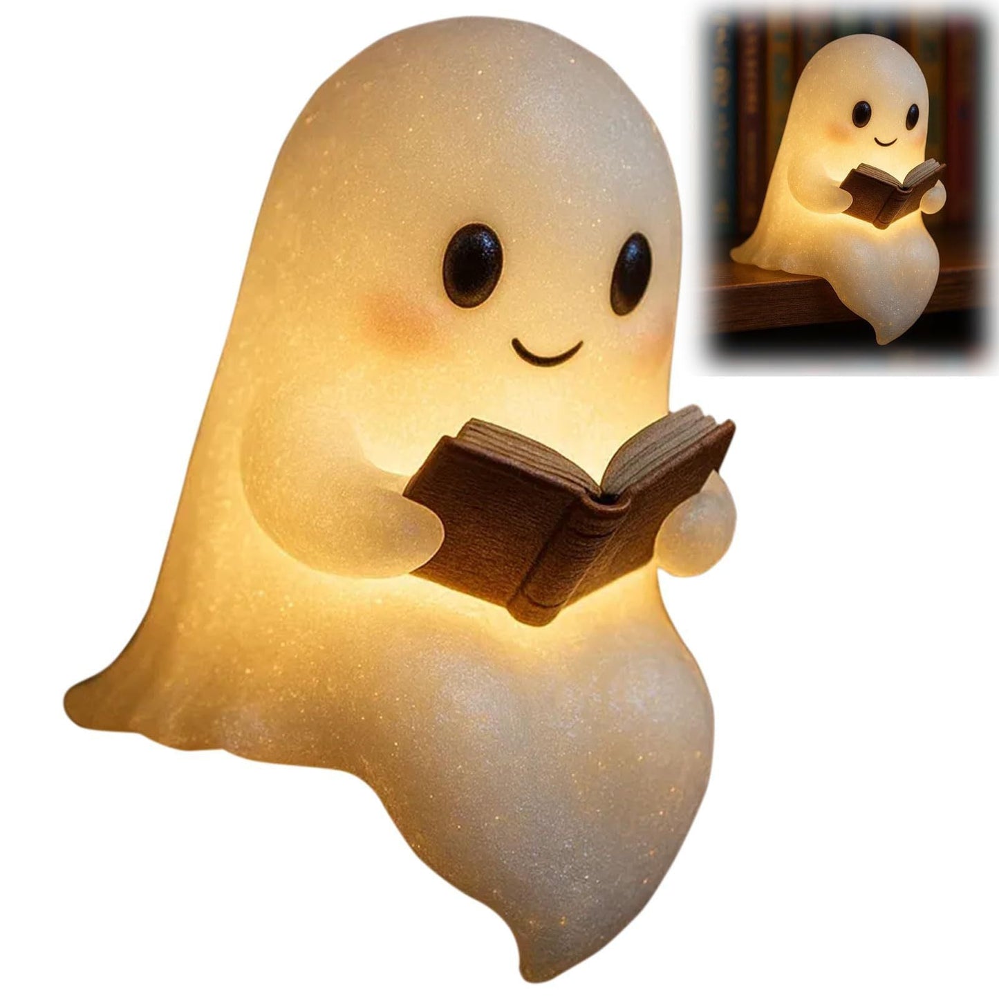 "Cute LED Ghost Night Light – Children's Bedside Sleep Lamp, Halloween Decor, Soft Glow Nightlight Gift for Kids & Teens" - RELUX.STORE