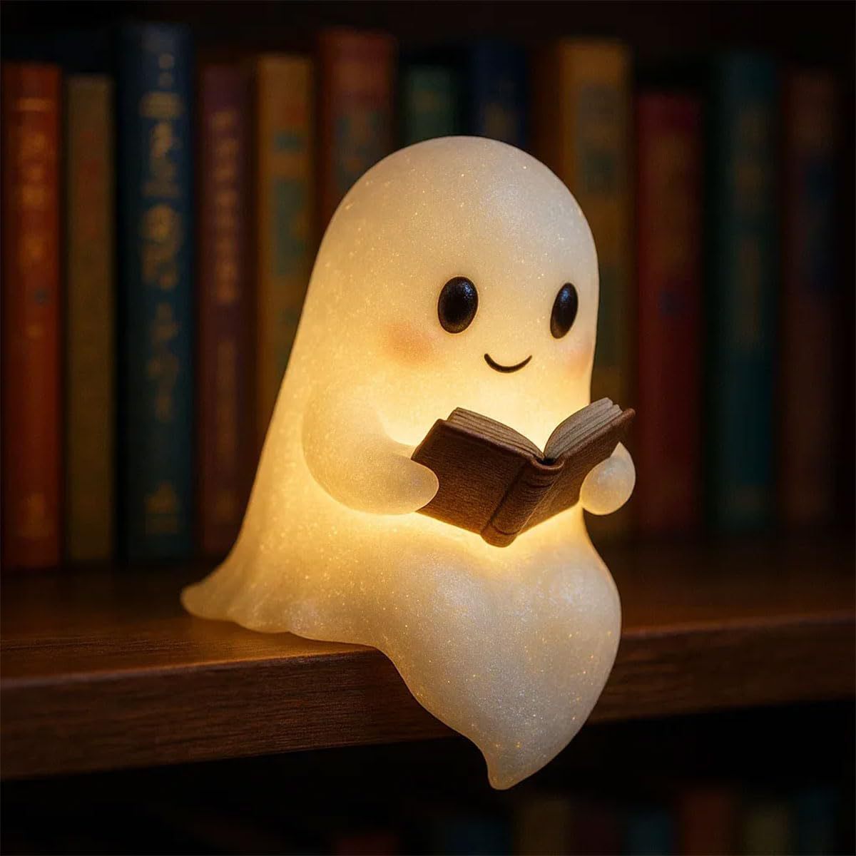 "Cute LED Ghost Night Light – Children's Bedside Sleep Lamp, Halloween Decor, Soft Glow Nightlight Gift for Kids & Teens" - RELUX.STORE