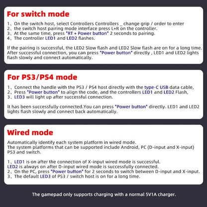 "D3 Telescopic Bluetooth Gamepad – Wireless BT Controller for PC, iOS, Android, PUBG, Switch & PS4 with 3D Joystick & Macro Keys" - RELUX.STORE