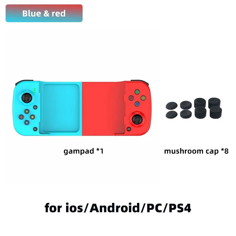 "D3 Telescopic Bluetooth Gamepad – Wireless BT Controller for PC, iOS, Android, PUBG, Switch & PS4 with 3D Joystick & Macro Keys" - RELUX.STORE