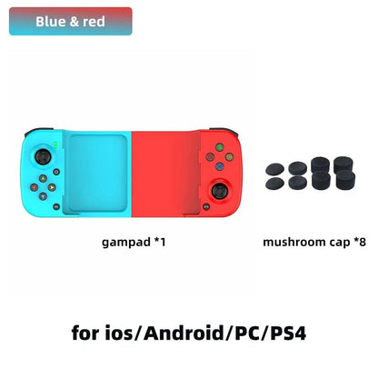 "D3 Telescopic Bluetooth Gamepad – Wireless BT Controller for PC, iOS, Android, PUBG, Switch & PS4 with 3D Joystick & Macro Keys" - RELUX.STORE