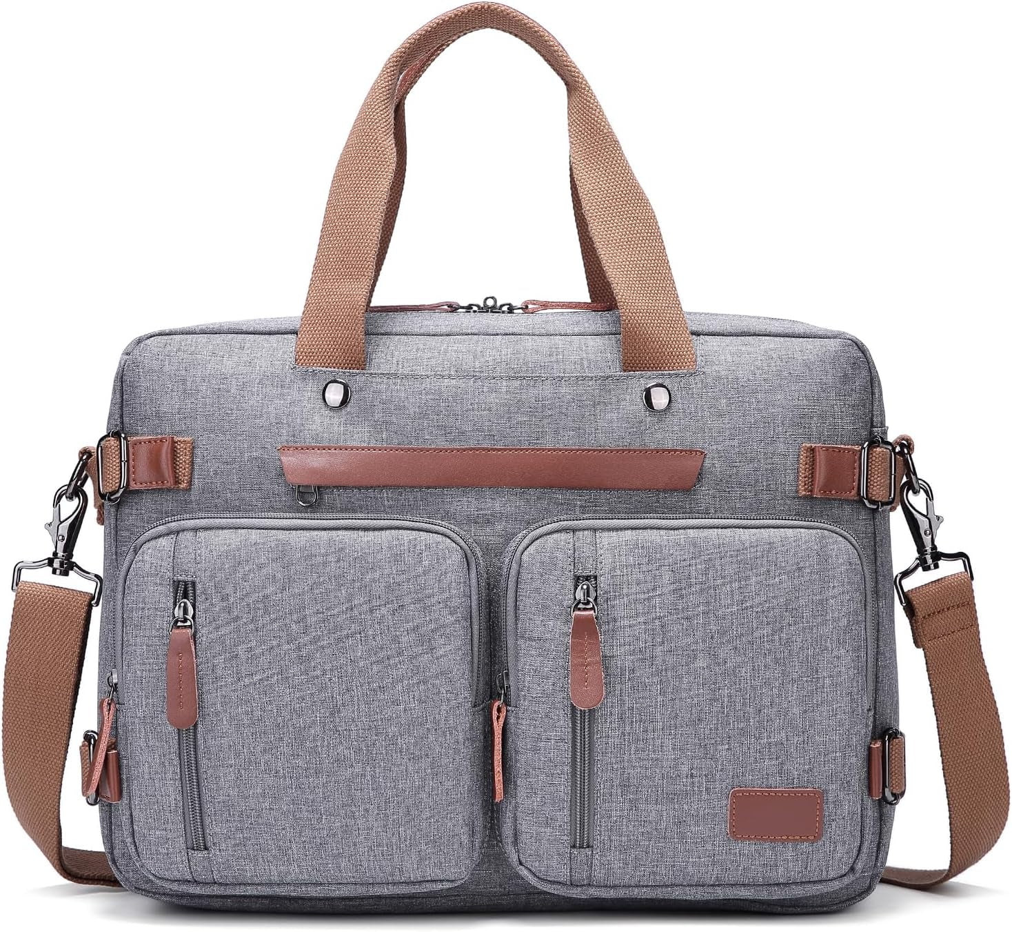 3 in 1 Laptop Bag for Men, 17.3 Inch Work Bags for Men, Laptop Backpack, Briefcases, Messenger Bag, Computer Bags for Laptops for Men Women, Black