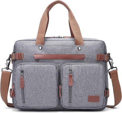 3 in 1 Laptop Bag for Men, 17.3 Inch Work Bags for Men, Laptop Backpack, Briefcases, Messenger Bag, Computer Bags for Laptops for Men Women, Black