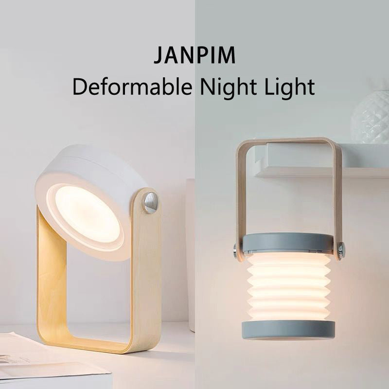 Foldable Touch Dimmable Reading LED Night Light Portable Lantern Lamp USB Rechargeable for Home Decor
