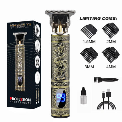 LCD Display T9 Electric Hairber 0Mm Shaver Hair Trimer Home Appliances Travel Barber Razors Shaving Machine for Men Trimmer Man