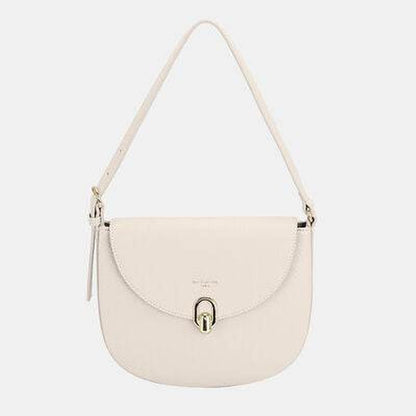 “David Jones Metal Buckle Shoulder Bag – Stylish Leather Handbag for Women | Elegant Crossbody & Daily Use Bag” - RELUX.STORE