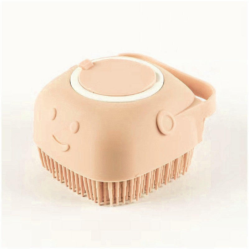 Silicone Dog Bath Massage Gloves Brush Pet Cat Bathroom Cleaning Tool Comb Brush for Dog Can Pour Shampoo Dog Grooming Supplies