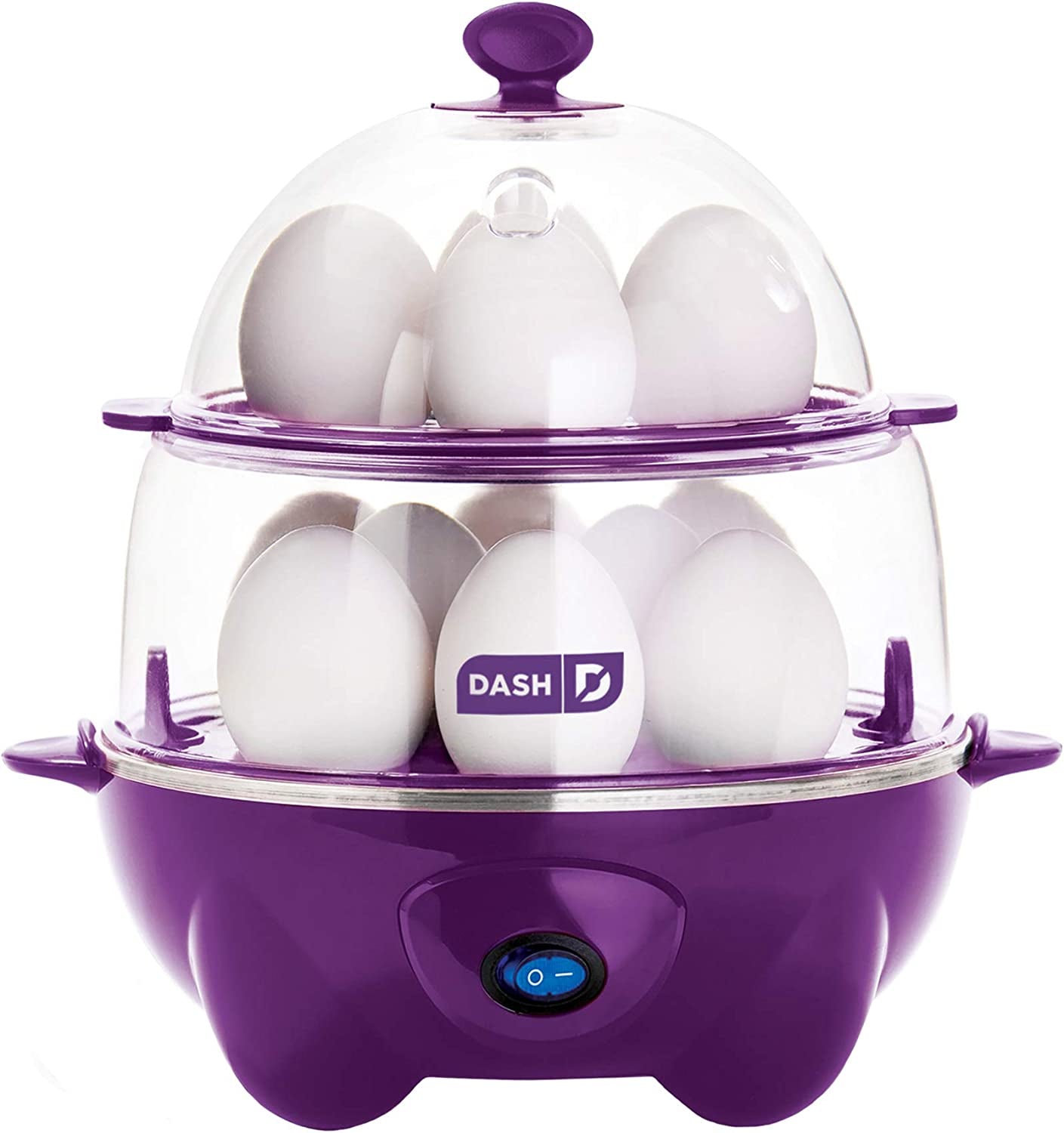 Deluxe 12 - Cup Rapid Egg Cooker – Hard Boiled, Poached, Scrambled, Omelets & Steamed Veggies, Auto Shut - Off, Fast & Easy Egg Cooker – Black - RELUX.STORE