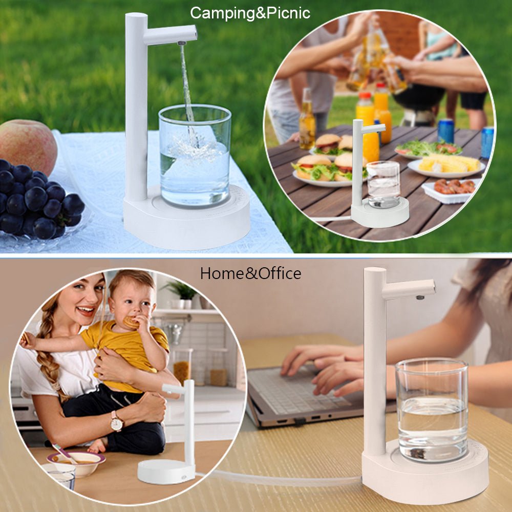 Desk Dispenser Electric Water Gallon Automatic Water Bottle Dispenser Rechargeable Water Dispenser - RELUX.STORE