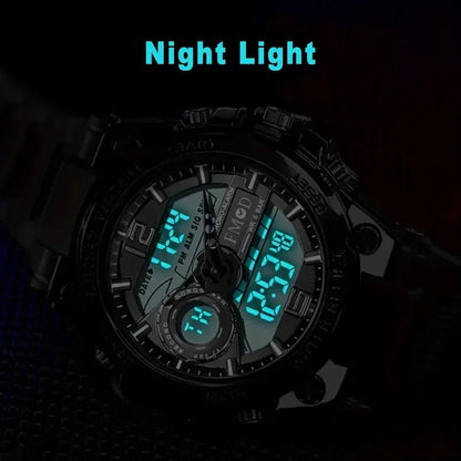 Digital Men Steel Military Wristwatch LED Quartz ClockSport Watch Male Big Watches Men Relogios Masculino - RELUX.STORE