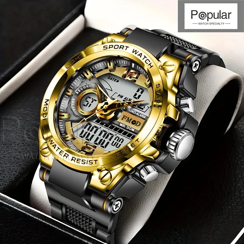 Digital Men Steel Military Wristwatch LED Quartz ClockSport Watch Male Big Watches Men Relogios Masculino - RELUX.STORE