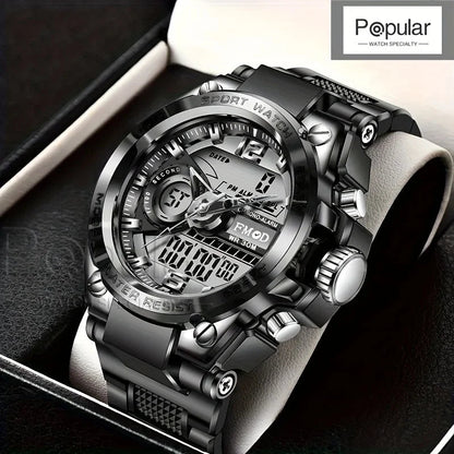 Digital Men Steel Military Wristwatch LED Quartz ClockSport Watch Male Big Watches Men Relogios Masculino - RELUX.STORE