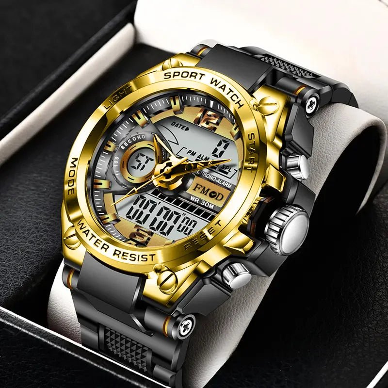 Digital Men Steel Military Wristwatch LED Quartz ClockSport Watch Male Big Watches Men Relogios Masculino - RELUX.STORE