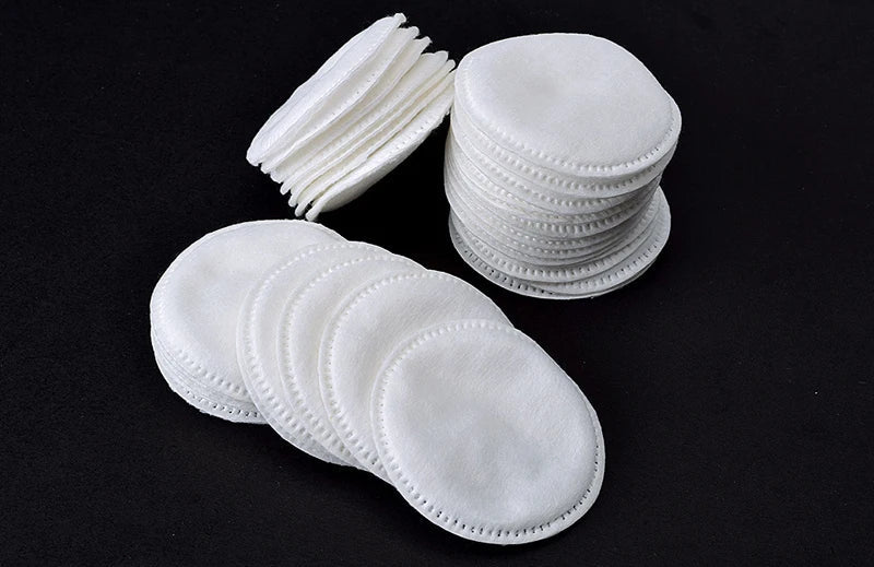 Disposable 100PCS Cosmetic Wipes Nail Art Cleaning Round Pads Soft Daily Supplies Facial Cotton Makeup Remover Tool - RELUX.STORE