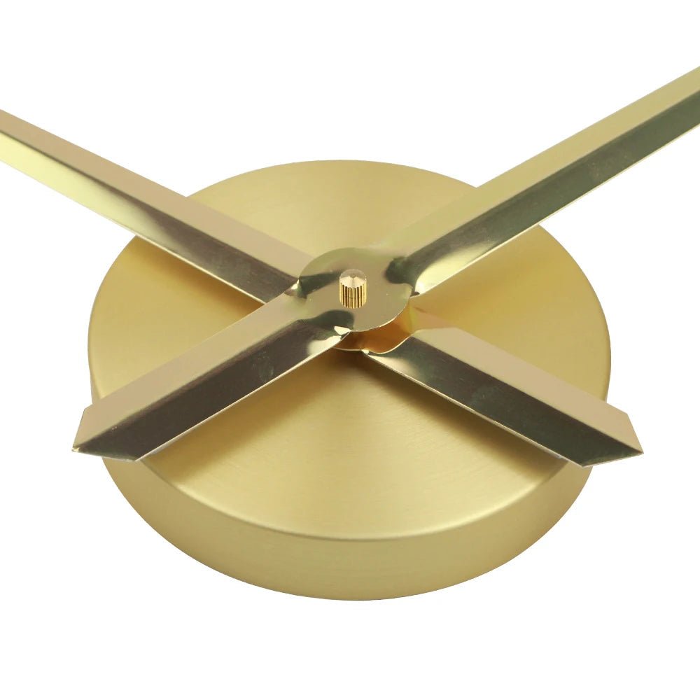 “DIY 3D Acrylic Mirror Wall Clock – Large Decorative Quartz Sticker Clock for Living Room | Customizable Logo, Single - Face Modern Design” - RELUX.STORE