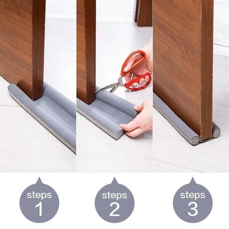 Double - sided Door Bottom Sealing Strip - Wear - Resistant Leather with Sound Insulation, Dust and Insect Proof, Easy Installation - RELUX.STORE