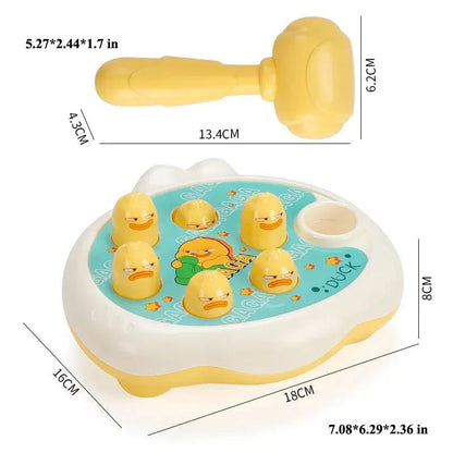 “Duck/Frog/Pig Montessori Baby Toy – Educational Puzzle Game with Hammer for Toddlers 12–24 Months, Early Learning & Development Gift” - RELUX.STORE