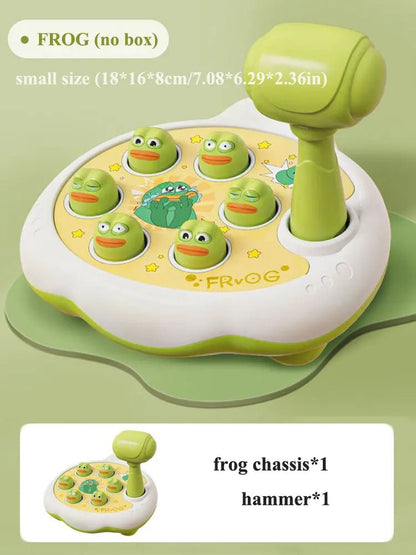 “Duck/Frog/Pig Montessori Baby Toy – Educational Puzzle Game with Hammer for Toddlers 12–24 Months, Early Learning & Development Gift” - RELUX.STORE