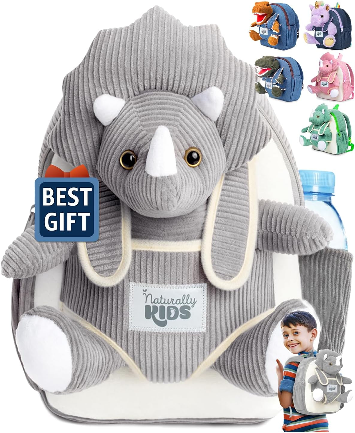 Wolf Backpack, Wolf Toys for Kids 3-5, Toddler Husky Stuffed Animal Gifts for 2 3 4 5 Year Old Girl Boy