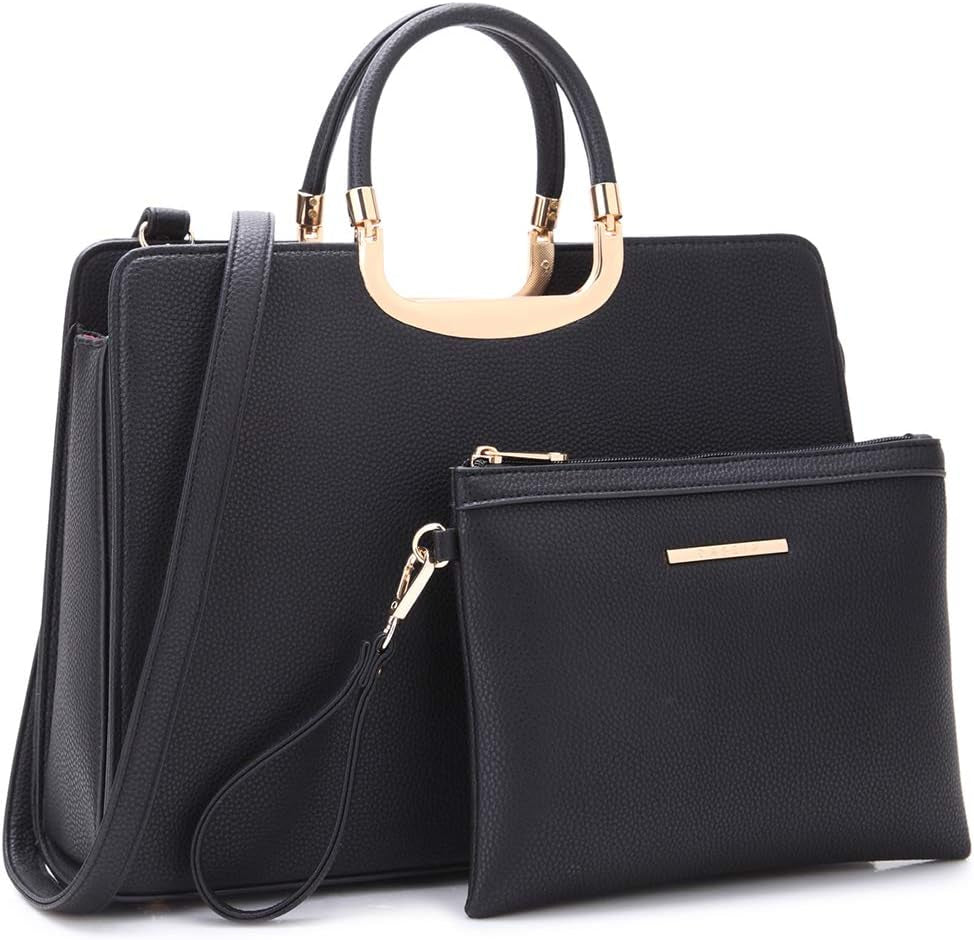 Womens Handbag Top Handle Shoulder Bag Tote Satchel Purse Work Bag with Matching Wallet