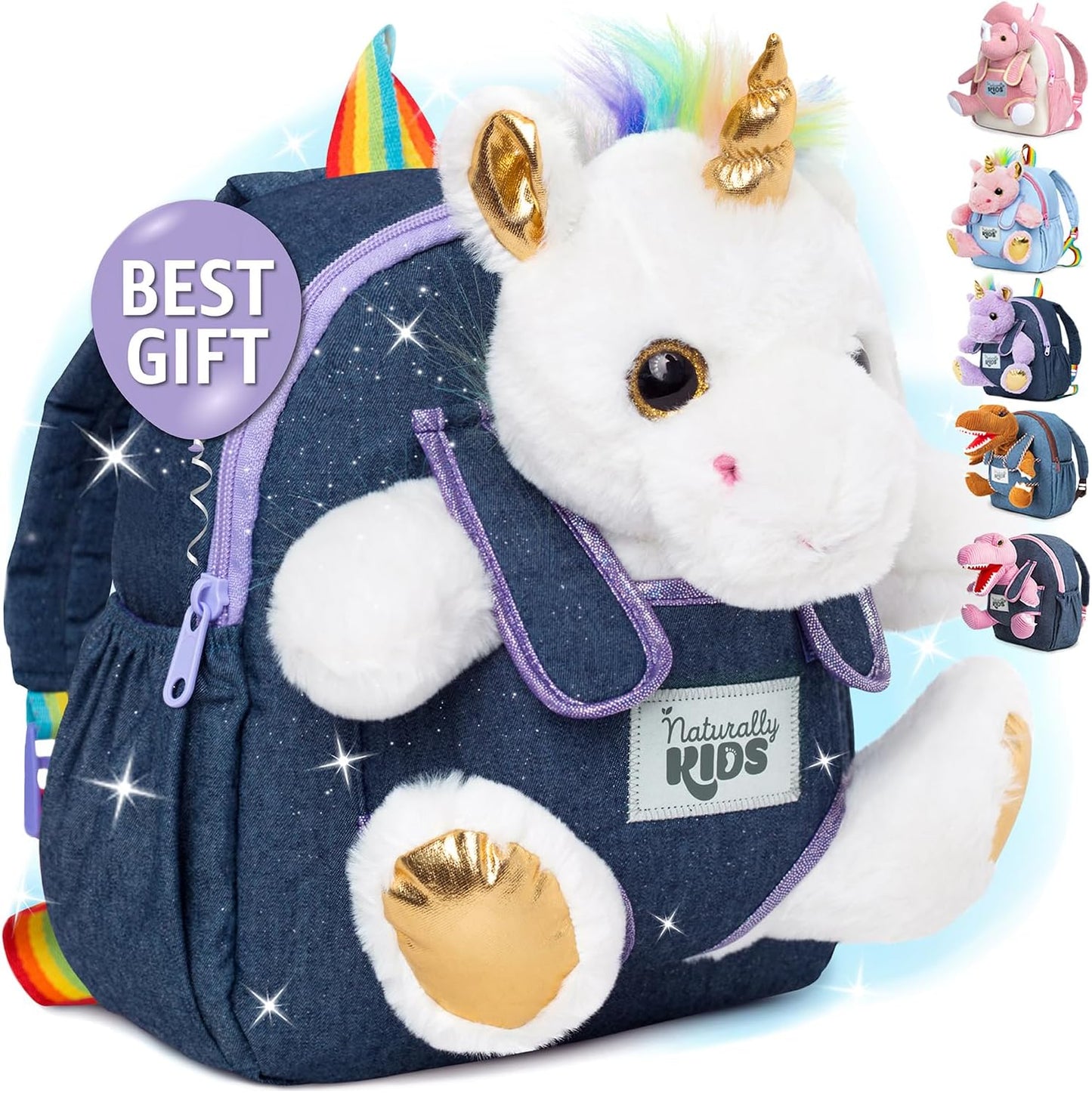 Wolf Backpack, Wolf Toys for Kids 3-5, Toddler Husky Stuffed Animal Gifts for 2 3 4 5 Year Old Girl Boy
