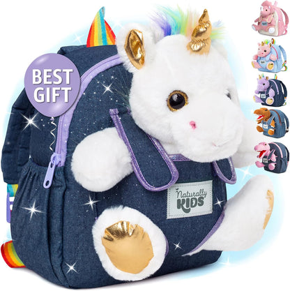 Wolf Backpack, Wolf Toys for Kids 3-5, Toddler Husky Stuffed Animal Gifts for 2 3 4 5 Year Old Girl Boy