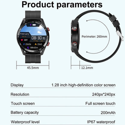 ECG+PPG Bluetooth Call Smart Watch Men Laser Health Blood Pressure Fitnes Sports Watches Man Sports Waterproof Smartwatch+Box - RELUX.STORE