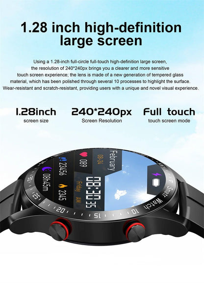 ECG+PPG Bluetooth Call Smart Watch Men Laser Health Blood Pressure Fitnes Sports Watches Man Sports Waterproof Smartwatch+Box - RELUX.STORE
