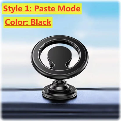 Magnetic Car Phone Holder Mount | Strong Magnet Car Stand for iPhone 15/14/13/12 (MagSafe), Samsung & Xiaomi | 360° Rotation GPS Mobile Bracket