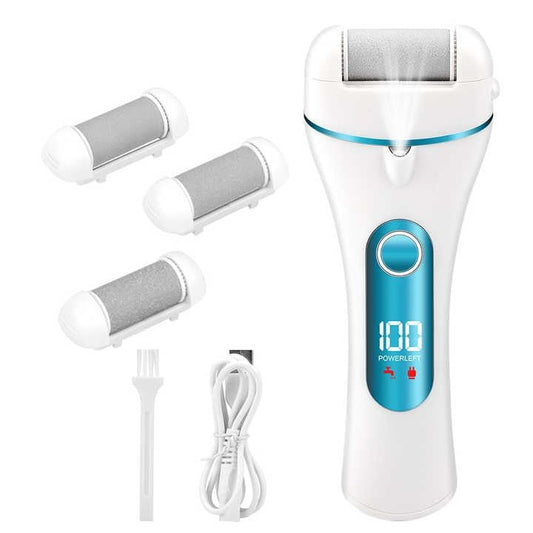 Electric Foot File Grinder – Rechargeable Pedicure Tool for Smooth, Soft Feet | Callus Remover & Dead Skin Exfoliator for Home Spa Care" - RELUX.STORE