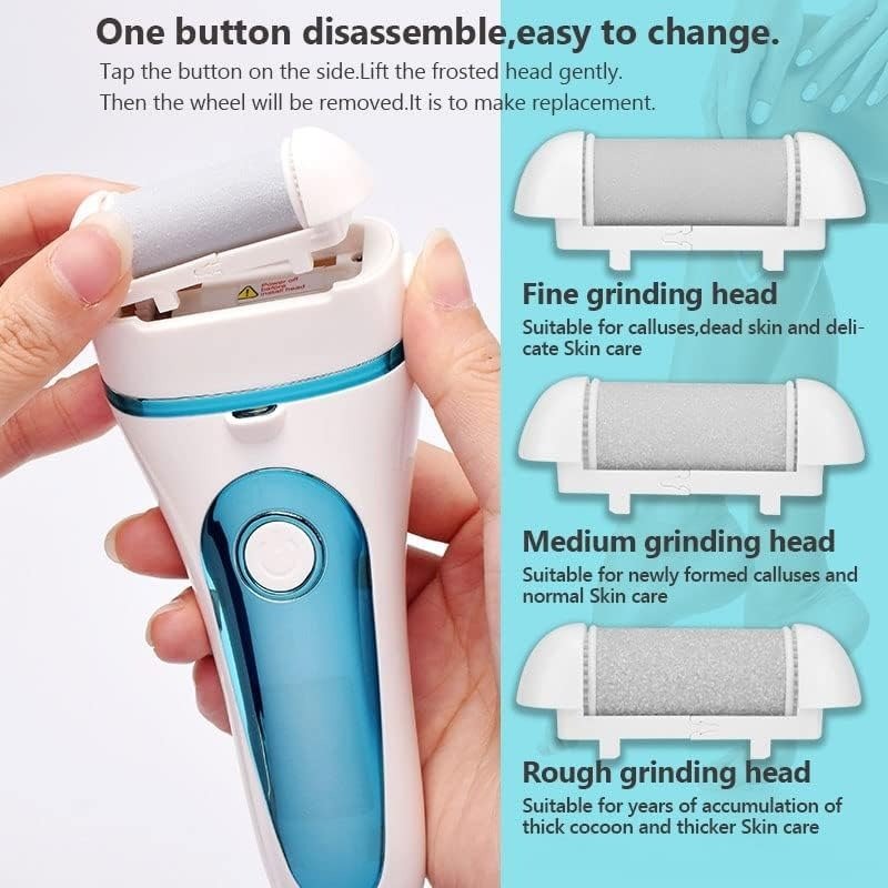 Electric Foot File Grinder – Rechargeable Pedicure Tool for Smooth, Soft Feet | Callus Remover & Dead Skin Exfoliator for Home Spa Care" - RELUX.STORE