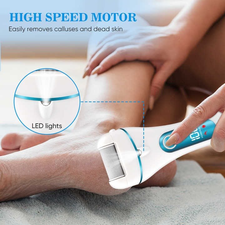 Electric Foot File Grinder – Rechargeable Pedicure Tool for Smooth, Soft Feet | Callus Remover & Dead Skin Exfoliator for Home Spa Care" - RELUX.STORE