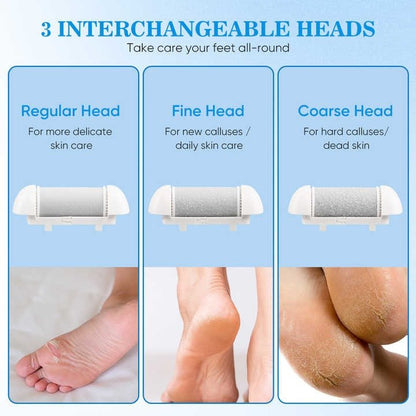 Electric Foot File Grinder – Rechargeable Pedicure Tool for Smooth, Soft Feet | Callus Remover & Dead Skin Exfoliator for Home Spa Care" - RELUX.STORE