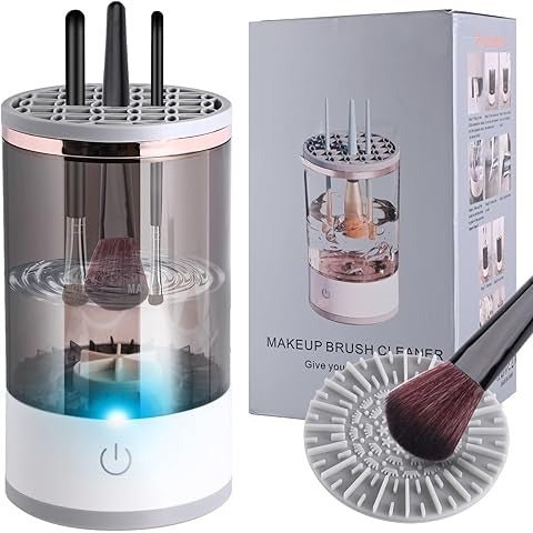 “Electric Makeup Brush Cleaner & Dryer – Professional Facial Brush Cleaning Tool for Deep Cleaning, Sanitation & Quick Drying” - RELUX.STORE