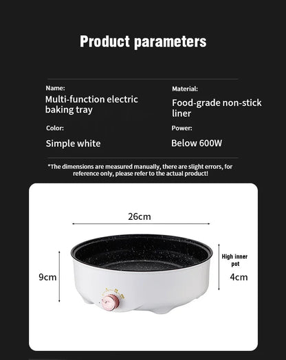 Electric MultiCooker Electric Frying Pan 220V Househould Barbecue Fried Steak Fish Omelette Frying Pan Non - stick Cooking Machine - RELUX.STORE