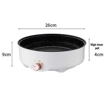 Electric MultiCooker Electric Frying Pan 220V Househould Barbecue Fried Steak Fish Omelette Frying Pan Non - stick Cooking Machine - RELUX.STORE