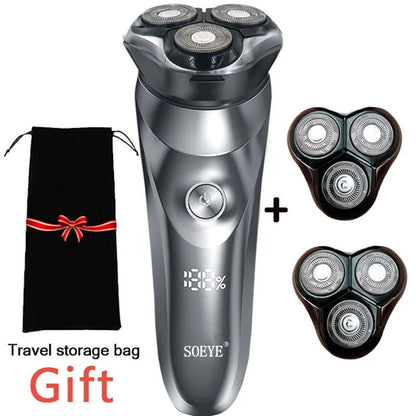 Electric Shaver for Men'S Electric Shaver Smart Razor for Beard Timmer IPX7 Waterproof Wet and Dry Shaving Machine Men Shaver - RELUX.STORE