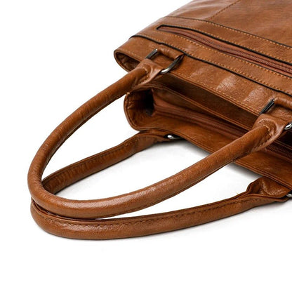 Elegant Handbag for Women High Quality Leather Top - Handle Bags Purse Ladies Shoulder Crossbody Bag Large Casual Tote 2025 Hot - RELUX.STORE