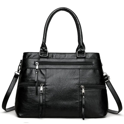 Elegant Handbag for Women High Quality Leather Top - Handle Bags Purse Ladies Shoulder Crossbody Bag Large Casual Tote 2025 Hot - RELUX.STORE
