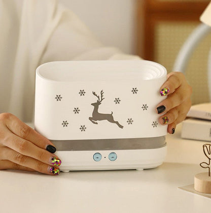 Elk Flame Humidifier Diffuser Mute Household Atmosphere Lamp Christmas Home Decorations - RELUX.STORE