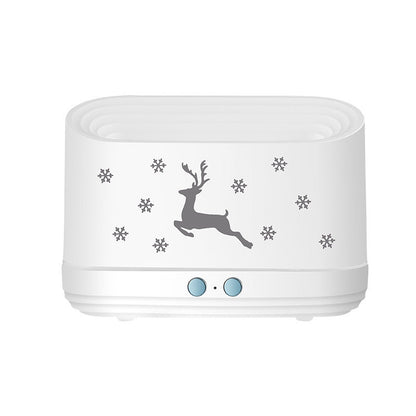 Elk Flame Humidifier Diffuser Mute Household Atmosphere Lamp Christmas Home Decorations - RELUX.STORE