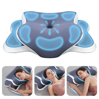 “Ergonomic Memory Foam Cervical Pillow – Orthopedic Contour Neck Support Pillow for Pain Relief | Ideal for Side, Back & Stomach Sleepers | Premium Gift for Deep Rest” - RELUX.STORE