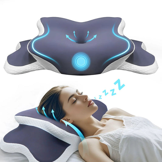 “Ergonomic Memory Foam Cervical Pillow – Orthopedic Contour Neck Support Pillow for Pain Relief | Ideal for Side, Back & Stomach Sleepers | Premium Gift for Deep Rest” - RELUX.STORE
