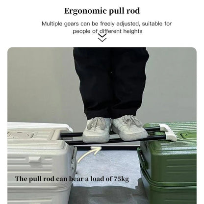 Expandable Hard - Side Trolley Luggage Set with Side Opening - Carry - On & Checked Suitcases, Anti - Shock & Password Lock - RELUX.STOREExpandable Hard - Side Trolley Luggage Set with Side Opening - Carry - On & Checked Suitcases, Anti - Shock & Password Lock