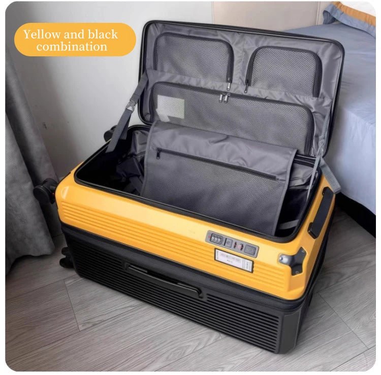 Expandable Luggage, Large - Capacity Thickened Trolley Case, 24 - inch Travel Suitcase, Luggage with Combination Lock, Sturdy and Du - RELUX.STOREExpandable Luggage, Large - Capacity Thickened Trolley Case, 24 - inch Travel Suitcase, Luggage with Combination Lock, Sturdy and Du