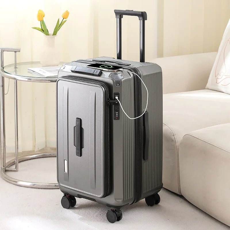 Expandable Luggage, Large - Capacity Thickened Trolley Case, 24 - inch Travel Suitcase, Luggage with Combination Lock, Sturdy and Du - RELUX.STOREExpandable Luggage, Large - Capacity Thickened Trolley Case, 24 - inch Travel Suitcase, Luggage with Combination Lock, Sturdy and Du