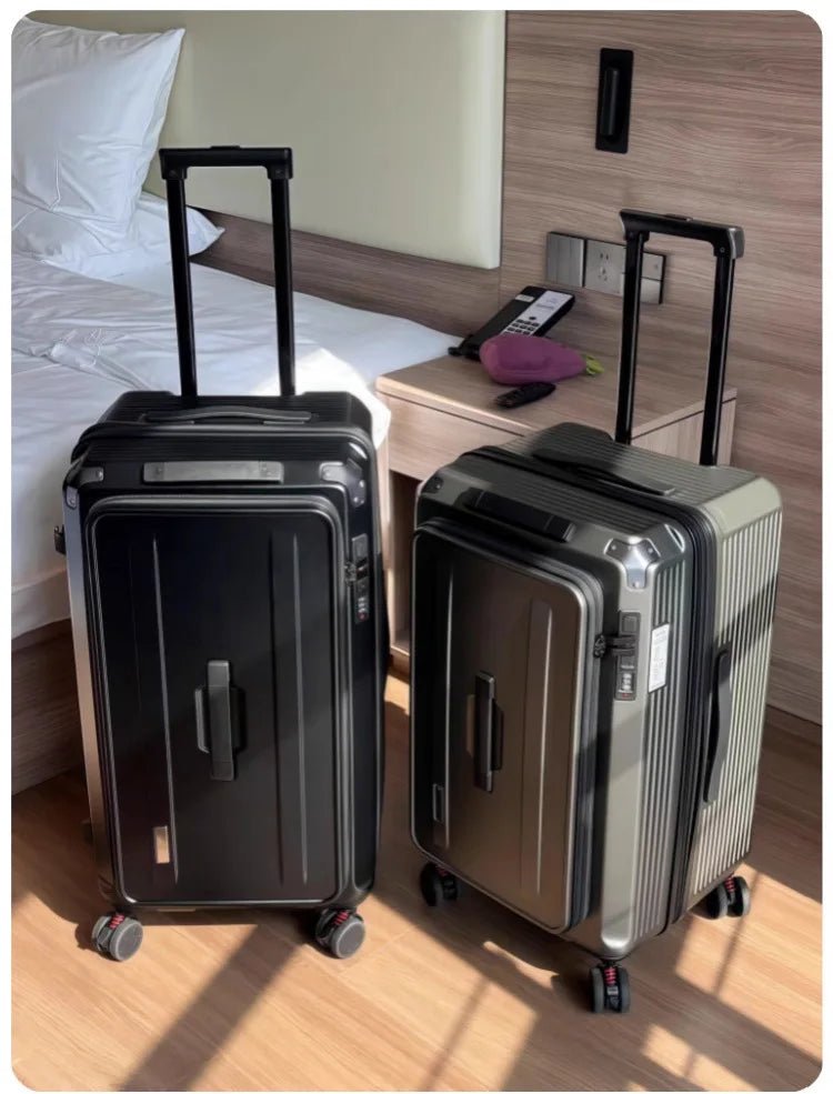 Expandable Luggage, Large - Capacity Thickened Trolley Case, 24 - inch Travel Suitcase, Luggage with Combination Lock, Sturdy and Du - RELUX.STOREExpandable Luggage, Large - Capacity Thickened Trolley Case, 24 - inch Travel Suitcase, Luggage with Combination Lock, Sturdy and Du