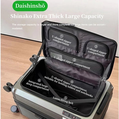 Expandable Luggage, Large - Capacity Thickened Trolley Case, 24 - inch Travel Suitcase, Luggage with Combination Lock, Sturdy and Du - RELUX.STOREExpandable Luggage, Large - Capacity Thickened Trolley Case, 24 - inch Travel Suitcase, Luggage with Combination Lock, Sturdy and Du